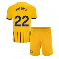 Maglie da calcio Brighton Kaoru Mitoma #22 Seconda Maglia Bambino 2024-25 Manica Corta (+ Pantaloni corti)